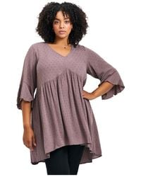 Avenue - Veronica Dobby Tunic - Lyst