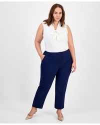Kasper - Plus Size Straight-leg Pants - Lyst