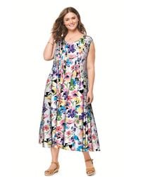 Woman Within - Plus Size Within Pintucked Sleeveless Dress - Lyst