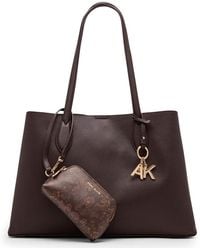 Anne Klein - Bonded Double Compartment Tote - Lyst