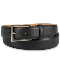 Calvin Klein - Smooth And Saffiano Leather Dress Belt - Lyst