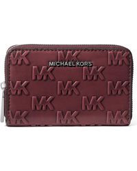 Michael Kors - Jet Set Zip Around Card Case Wallet - Lyst