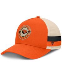 Fanatics - Orange/cream Oregon State Beavers Prestige Trucker Adjustable Hat - Lyst