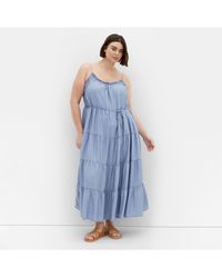 City Chic - Island Tier Maxi Dress - Lyst