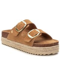 Xti - Suede Flat Sandals By - Lyst