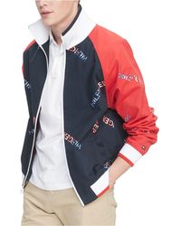 tommy hilfiger men's wilson colorblocked puffer jacket