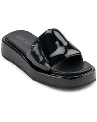 DKNY - Lachine Platform Slide Sandals - Lyst