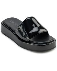 DKNY - Lachine Platform Slide Sandals - Lyst