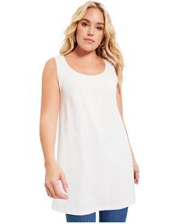 June + Vie - June + Vie Plus Size June + Vie Scoopneck One + Only Tunic Tank - Lyst