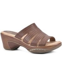 White Mountain - Valora Clog Slide Sandals - Lyst
