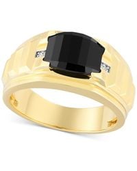 Macy's - Black Onyx & Diamond Accent Ring - Lyst