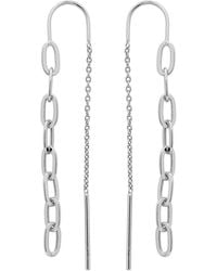 Giani Bernini - Chain Link Threader Drop Earrings - Lyst