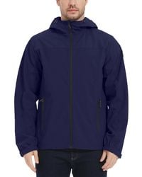 Hawke & Co. - All-season Lightweight Stretch Hooded Rain Jacket - Lyst