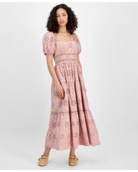 And Now This - Eyelet Cotton Maxi Dress - Lyst