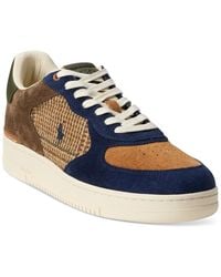 Polo Ralph Lauren - Suede & Wool Masters Court Sneakers - Lyst