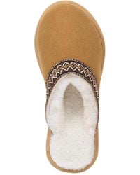 Celtic & Co. - Braid Trim Shearling Slippers - Lyst