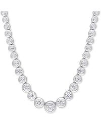 Macy's - Graduated Bezel 17" Tennis Necklace (4-5/8 Ct. T.w. - Lyst