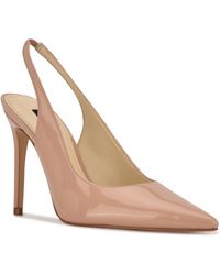 Nine West - Feather Pointy Toe Slingback Dress Pumps - Lyst