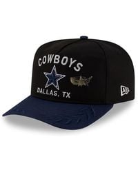KTZ - Black/navy Dallas Cowboys 2025 Nfl Draft On Stage A-frame 59fifty Fitted Hat - Lyst