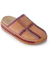 The Sak - Bryn Suede Round-toe Platform Clogs - Lyst