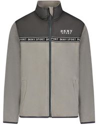 DKNY - Boys Polar Fleece Zip Up Jacket - Lyst
