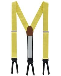Trafalgar - Sutton Solid Color Silk Formal Suspenders | Y-back - Lyst
