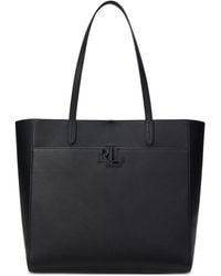 Ralph Lauren - Pebbled Leather Extra-large Cameryn Tote Bag - Lyst