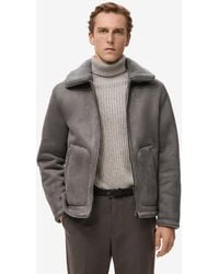 Mango - Fleece Lining Double Face Jacket - Lyst