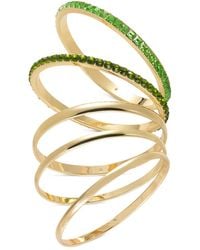 INC International Concepts - Gold-tone 5-pc. Set Stone & Polished Bangle Bracelets - Lyst