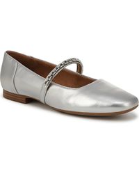 Naturalizer - Kelly-chain Square Toe Mary Jane Flats - Lyst