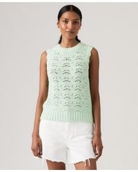 Levi's - Sleeveless Crochet Tank Top - Lyst