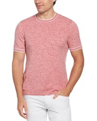Perry Ellis - Space-dyed Short Sleeve Crewneck T-shirt - Lyst