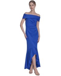 Eliza J - High-low Off-the-shoulder Gown - Lyst