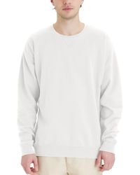 Hanes - Garment Dyed Fleece Sweatshirt - Lyst