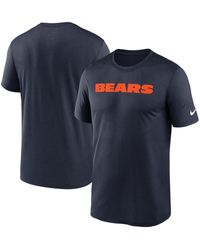 Nike - Blue Chicago Bears Primetime Legend Wordmark Performance T-shirt - Lyst