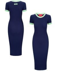 STAUD - College Navy/green Seattle Seahawks Colleen Dress - Lyst