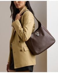 Ralph Lauren - Tanner Medium Leather Shoulder Bag - Lyst