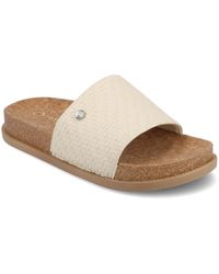 Journee Collection - Sheena Single Band Slip-on Wedge Sandals - Lyst