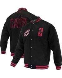 FISLL - And Cleveland Cavaliers Logo Man Shadow Collection Full-snap Varsity Jacket - Lyst