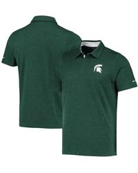 Columbia - Michigan State Spartans Tech Trail Space Dye Omni-shade Polo - Lyst