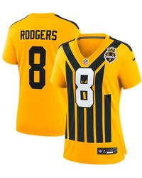 Nike - Aaron Rodgers Pittsburgh Steelers Alternate 1933 Throwback Game Jersey - Lyst