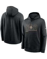 Nike New Orleans Saints Color Block Nfl Pullover Hoodie in Gray