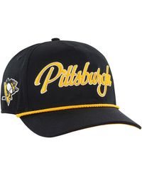 '47 - 47 Pittsburgh Penguins Overhand Logo Side Patch Hitch Adjustable Hat - Lyst