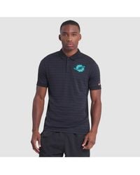 Nike - Pitch Blue Miami Dolphins 2025 Rivalries Collection Sideline Victory Striped Dri-fit Polo Shirt - Lyst