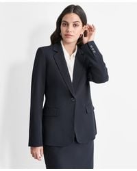 DKNY - Single-button-front Long-sleeve Jacket - Lyst