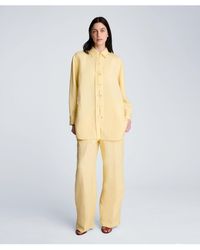 Kenneth Cole - Long-sleeve Button-front Top - Lyst