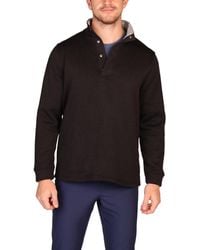 Tailorbyrd - Sweater Knit Snap Placket Pullover - Lyst