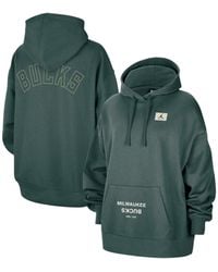 Nike - Milwaukee Bucks Courtside Statement Edition Oversize Pullover Hoodie - Lyst