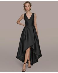 Donna Karan - Sleeveless Asymmetrical V-neck Ball Gown - Lyst
