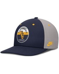 Nike - Navy/gray West Virginia Mountaineers Prep Pro Performance Snapback Hat - Lyst